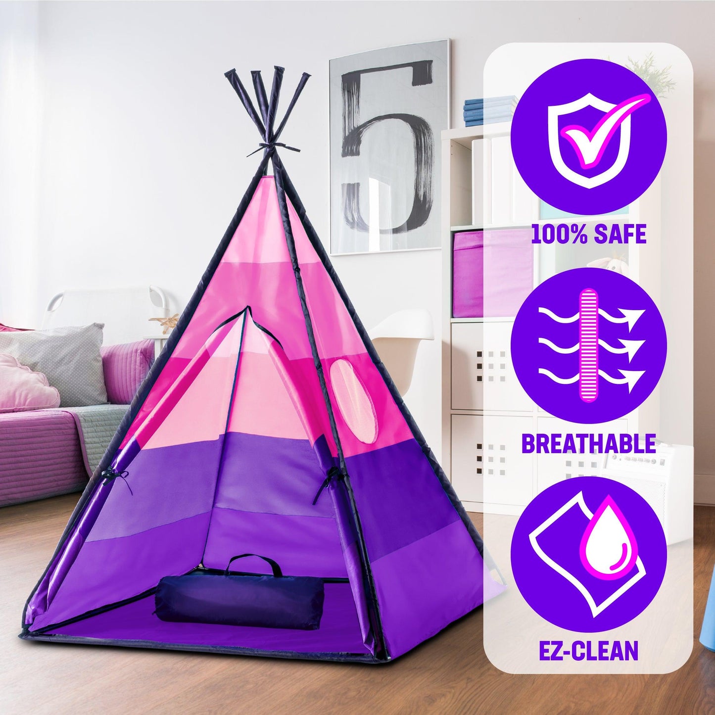 Teepee Tent (Pink)
