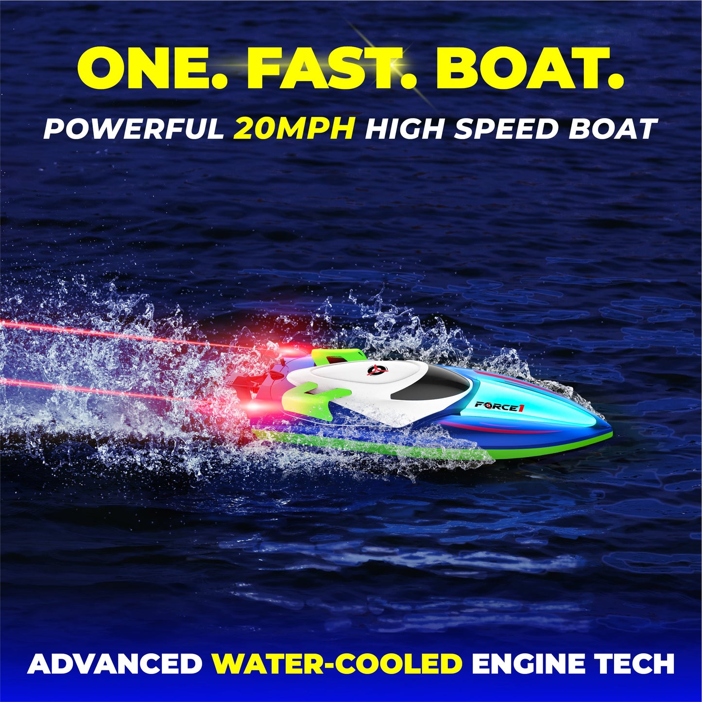 Force1 Velocity X H102 LED RC Boat