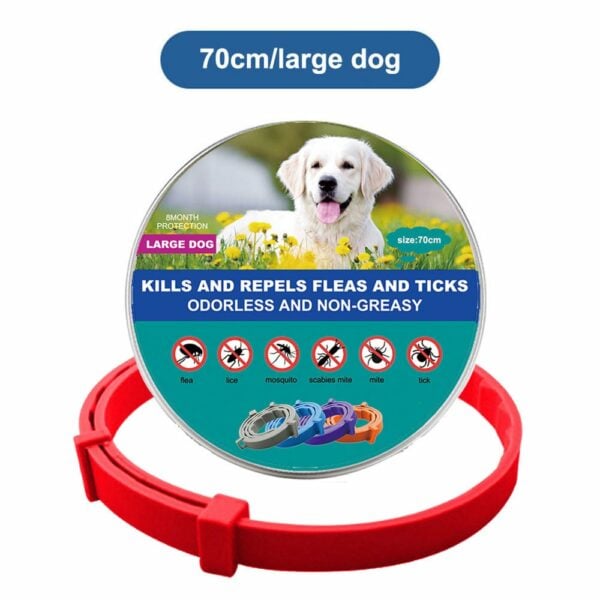 Thefurlife™ 8 Months Flea And Tick Free Red / Large (70Cm)