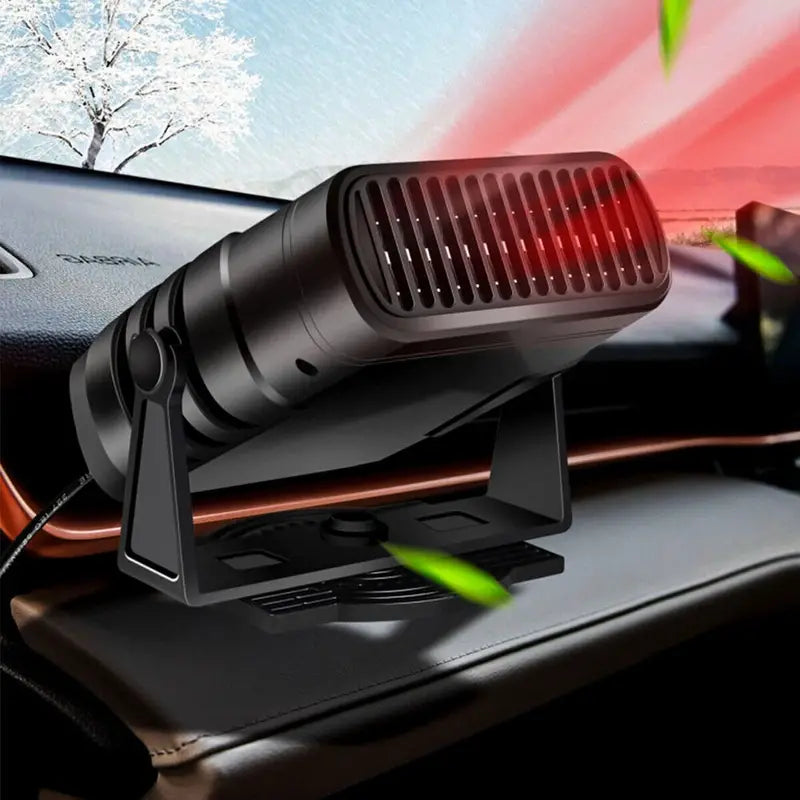 Portable 12V Automotive Auto Car Heater - Vehicle Cigarette Lighter Windshield Defroster