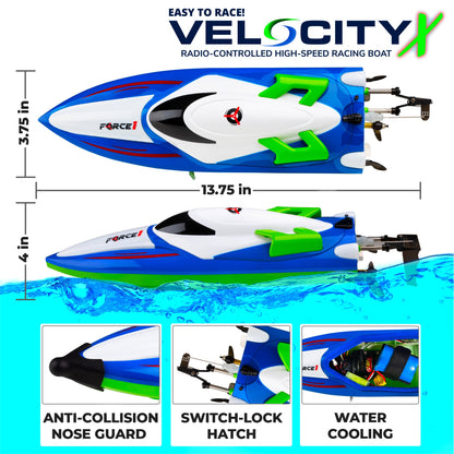 Force1 Velocity X H102 LED RC Boat