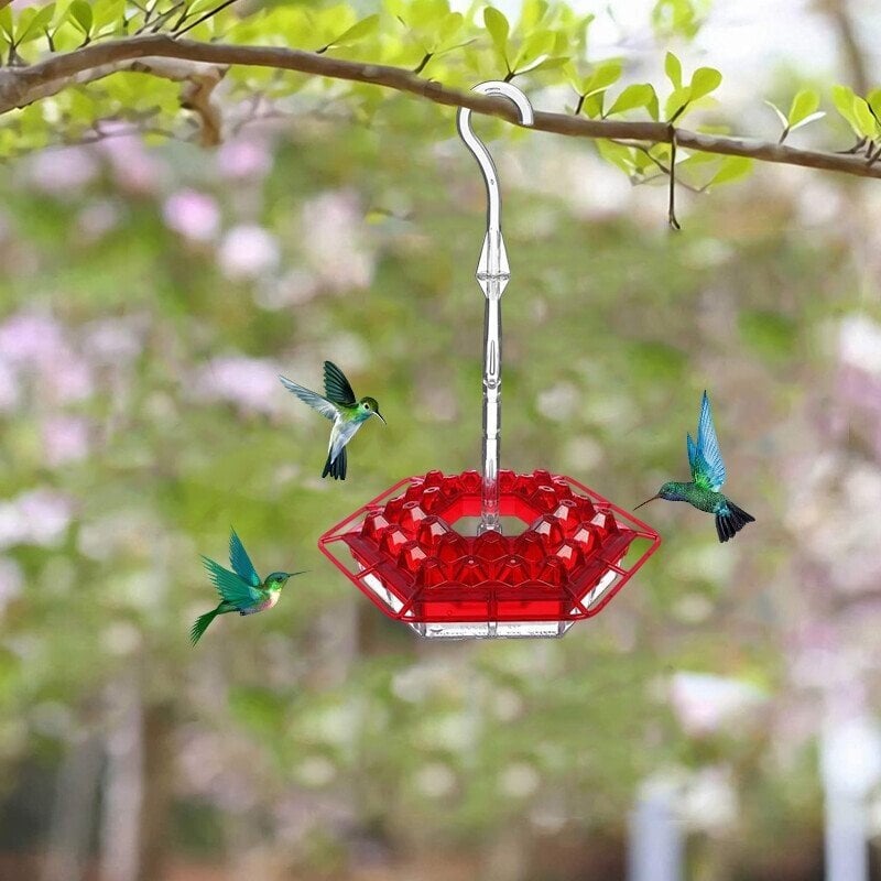 Marys Hummingbird Feeder With Perch And Built-In Ant Moat