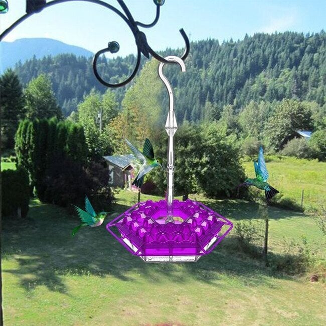 Marys Hummingbird Feeder With Perch And Built-In Ant Moat