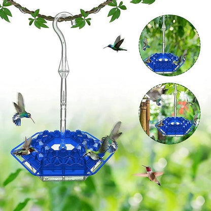 Marys Hummingbird Feeder With Perch And Built-In Ant Moat Blue