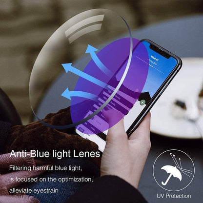 Foldflat Sapphire High Hardness Anti-Blue Progressive Far And Near Dual-Use Reading Glasses
