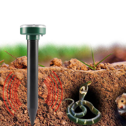 Solar Powered Ultrasonic Mole Pest Rodent Repeller – Outdoor Mouse Repellent Lamp for Yard, Backyard, and Farmland